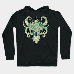 Human skull art Hoodie